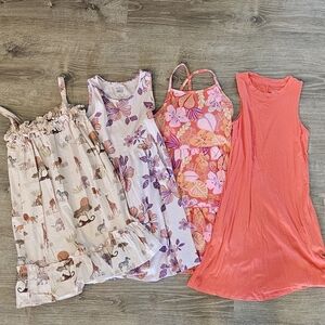 Floral and Coral Dress Set